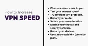 8 Tips to increase you VPN Speed